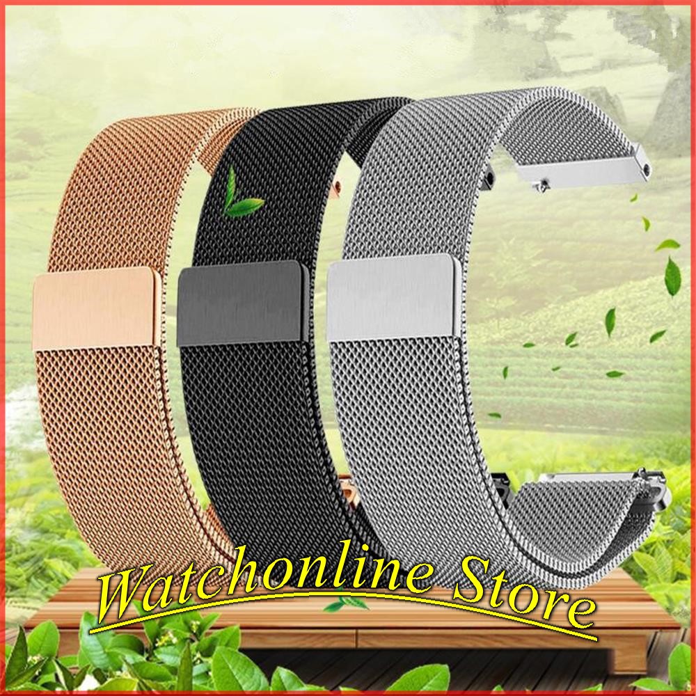 Dây Samsung Galaxy Watch 3 41mm / 45mm thép không gỉ Milanese Loop có khóa nam châm