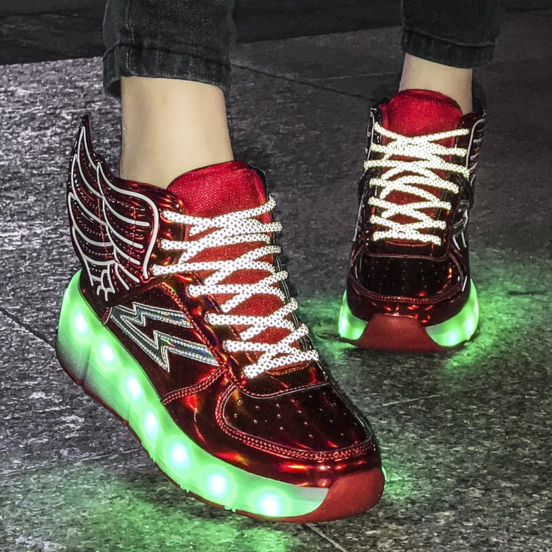 Giày Trượt Patin Có Bánh Xe Tự Động Dành Cho Người Lớn Và Trẻ Em