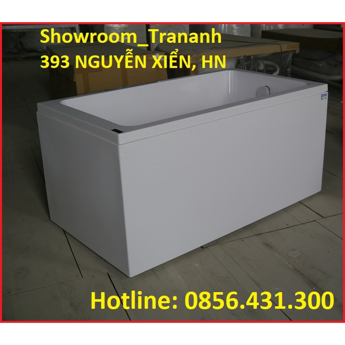 BỒN TẮM NHỰA 1.35M FANTINY MBL/R - 135S, BỒN TẮM YẾM CHÂN INOX 1350 x 750 x 650 mm.