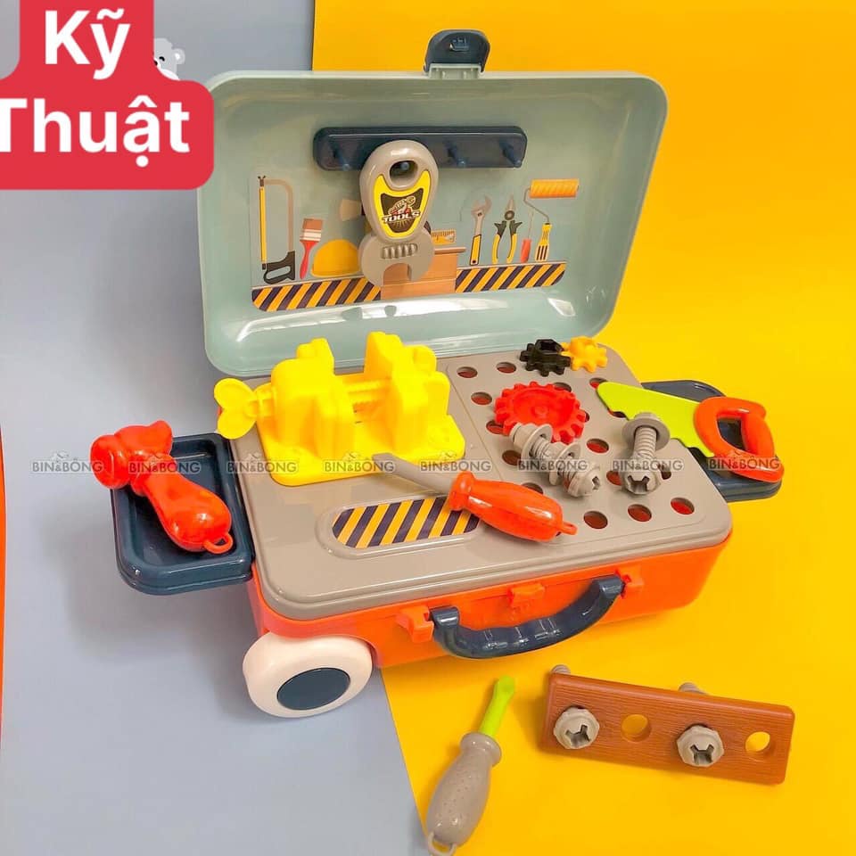 Đồ chơi Vali Bác Sỹ, Kỹ Sư, Thợ Làm Đẹp, Đầu Bếp cho bé