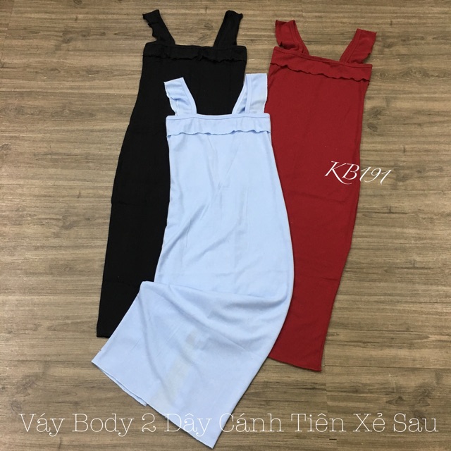 Váy Body 2 Dây Cánh Tiên Xẻ Sau Sang Chảnh - SIÊU PHẨM Dài 1m1 - VD04 | BigBuy360 - bigbuy360.vn