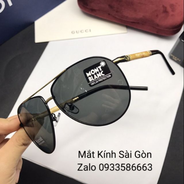 Kính mát nam Cao Cấp gọng giả gỗ. Tròng Polaroi phân cực. có hộp hiệu hãng