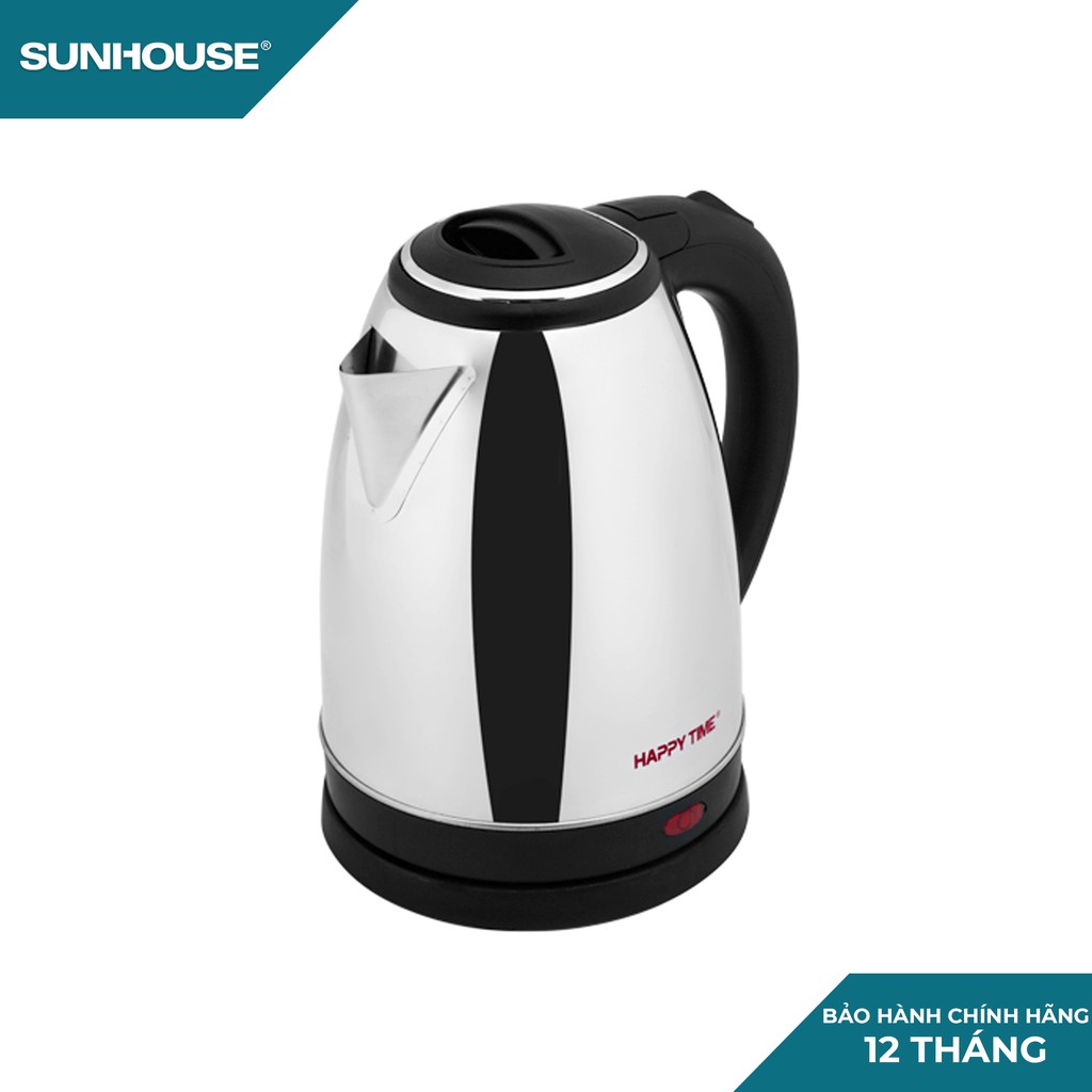 [FREE SHIP đơn từ 499k] Ấm siêu tốc Inox 1.8L Sunhouse Happy Time HTD1088 Hàng chính hãng