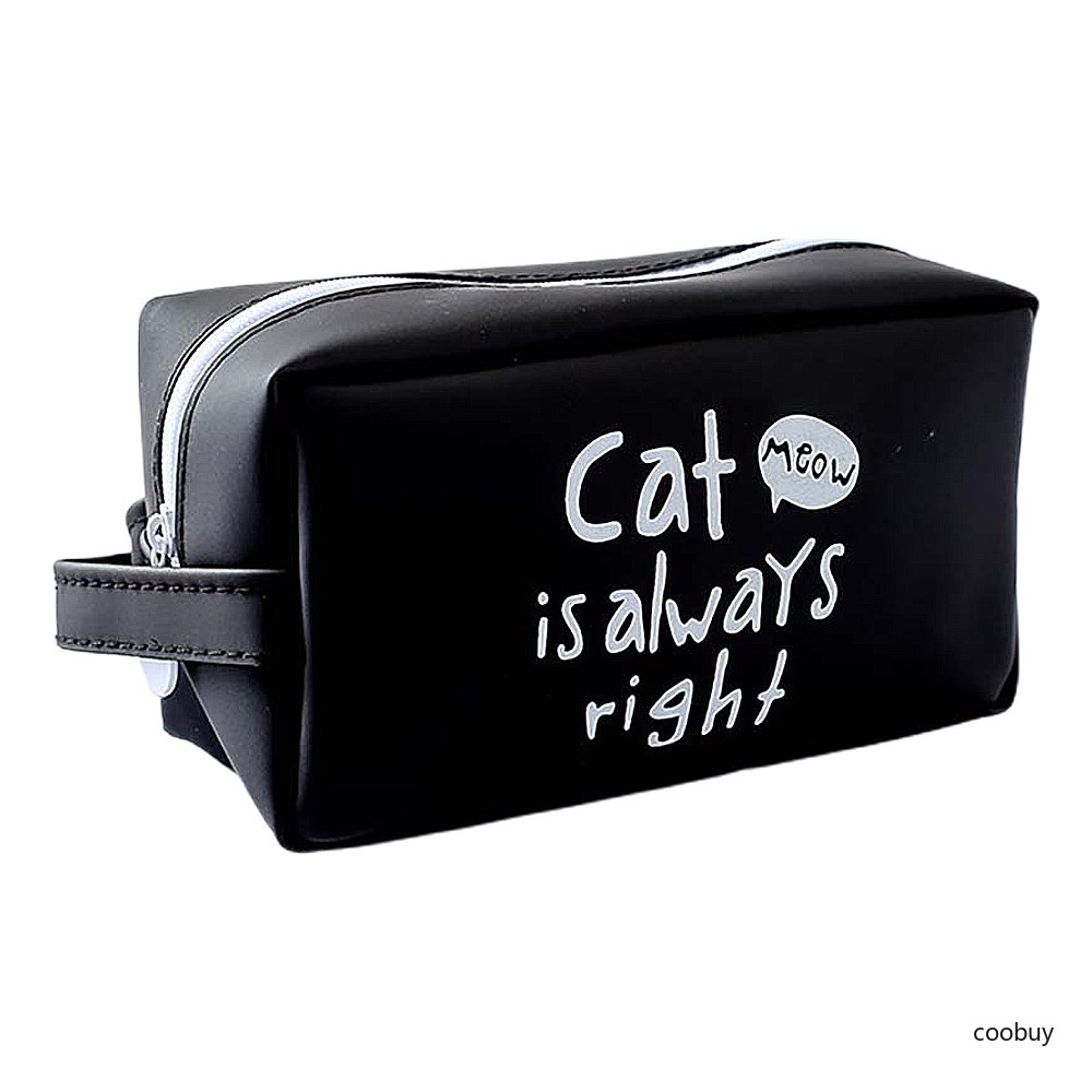 Hộp bút silicon cỡ lớn đựng vừa máy tính hình mèo dễ thương