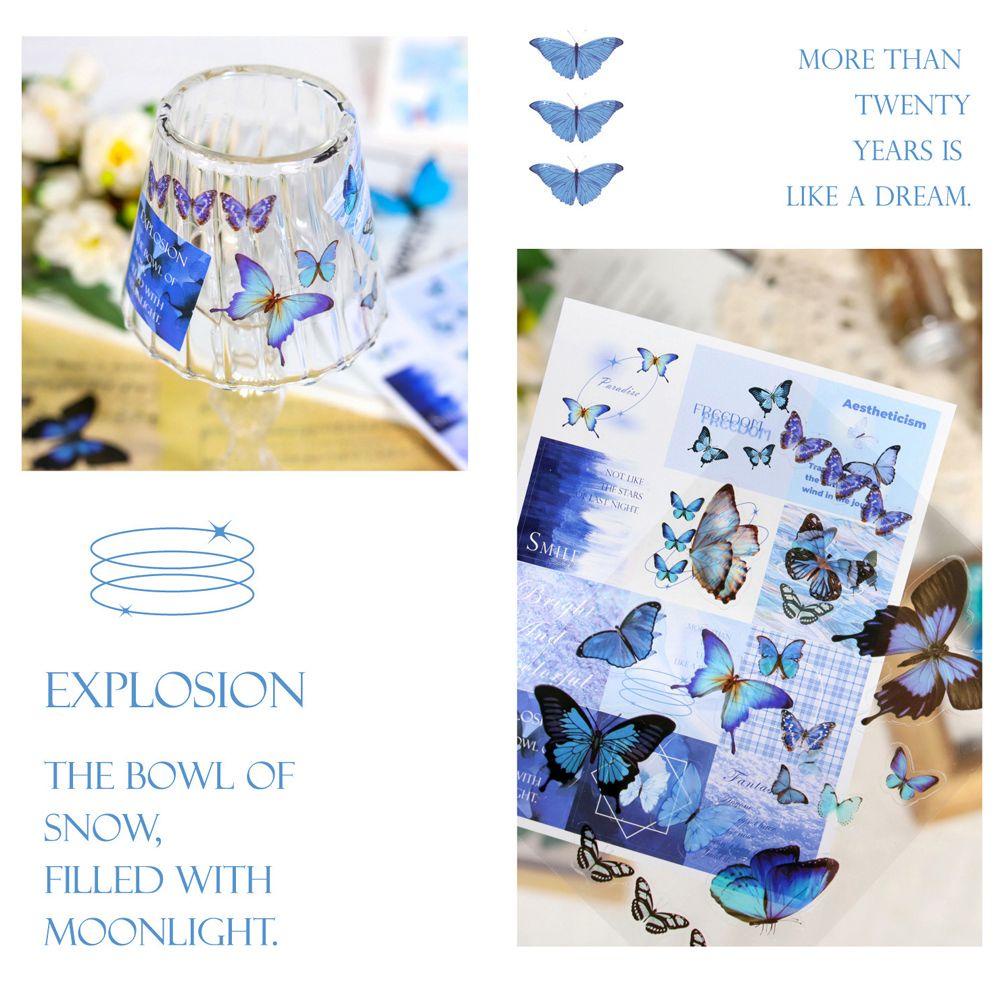 Giấy Dán Hình Bướm Xinh Xắn Trang Trí Sổ Tay