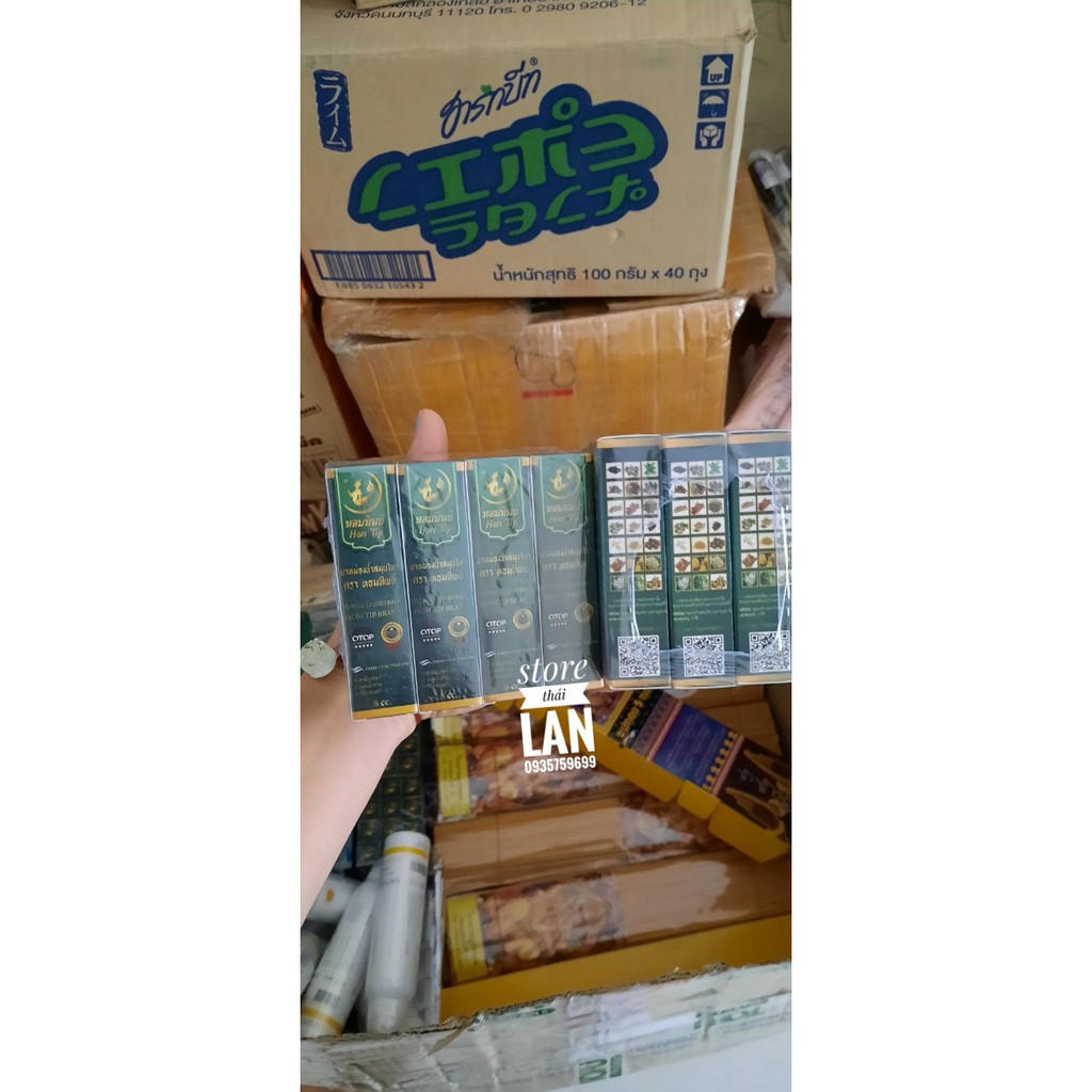 [CHÍNH HÃNG]Dầu herbal liquid balmhom tip brand 21 vị Thái Lan 8ml