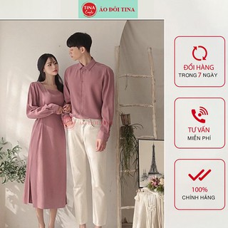 SET ĐỒ ĐÔI NAM NỮ ĐẸP COUPLE TINA SET ĐỒ CẶP NAM NỮ ĐẸP MÀU HỒNG PASTER THEO PHONG CÁCH HÀN QUỐC SIÊU XINH