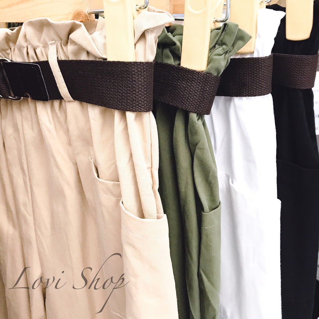 Quần kaki kèm nịt