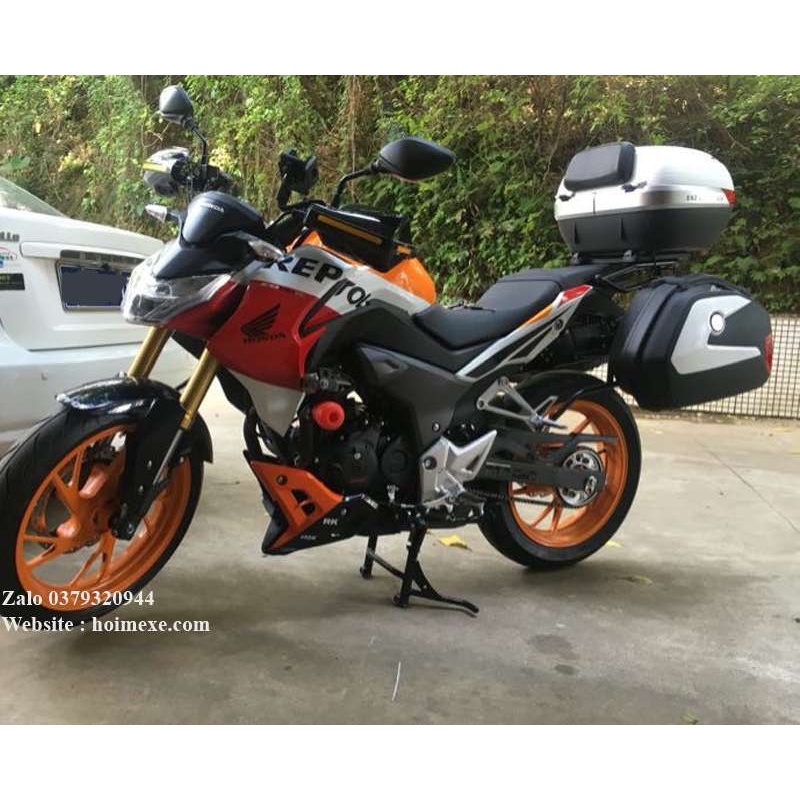 Cặp  Thùng Hông Honda CB190 Givi Sport Đỏ + Bộ Khung Givi