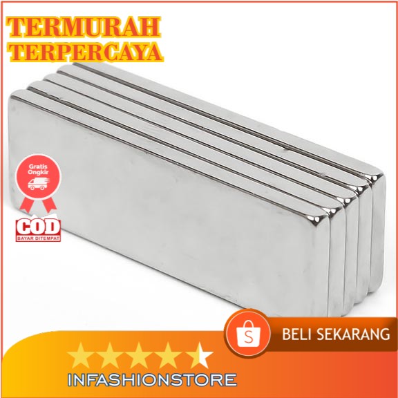 Mới Bộ 10 Nam Châm Neodymium Cuboid N35 30x10mm