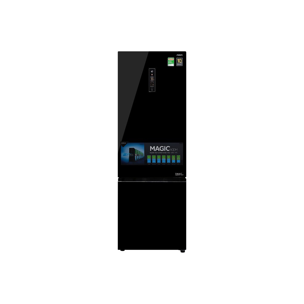 [ VẬN CHUYỂN MIỄN PHÍ KHU VỰC HÀ NỘI ]  Tủ lạnh Aqua Inverter 373 lít màu gương đen AQR-IG378EB.GB