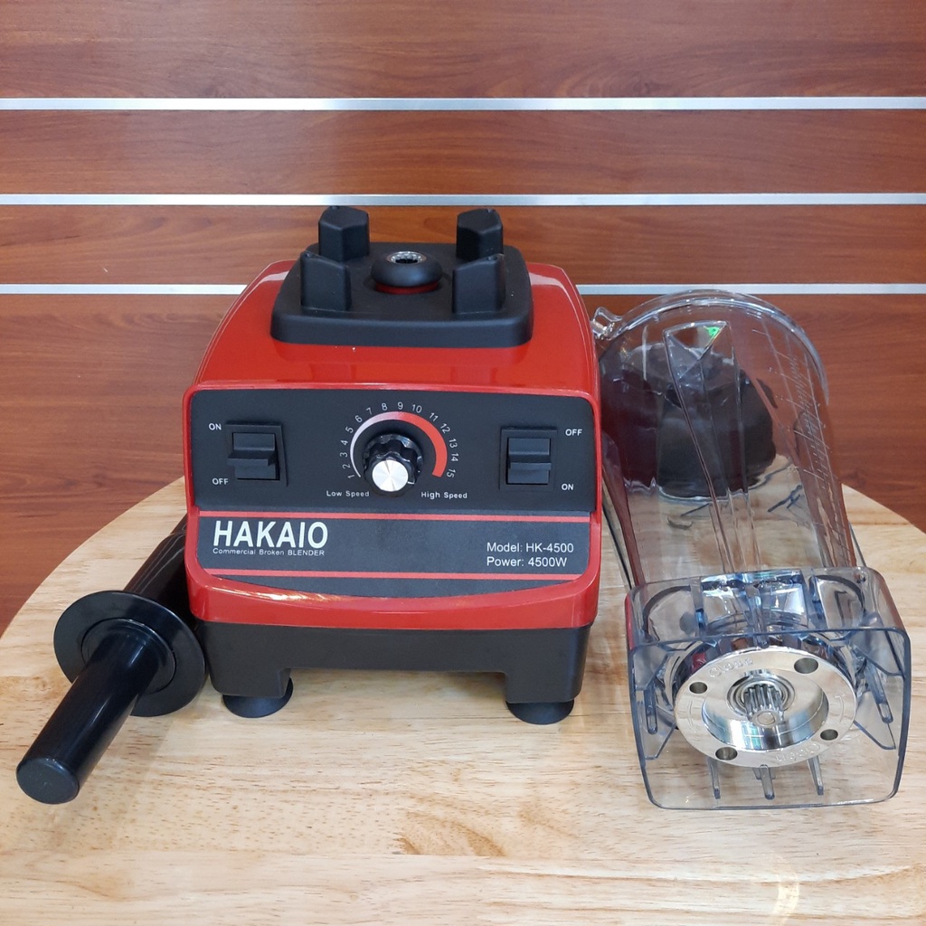 [Mã ELHA22 giảm 5% đơn 300K] Máy Xay Công Nghiệp -4500W [BH-24 THÁNG] HAKAIO Xay Đá, Sinh Tố, Đồ Khô Cứng..