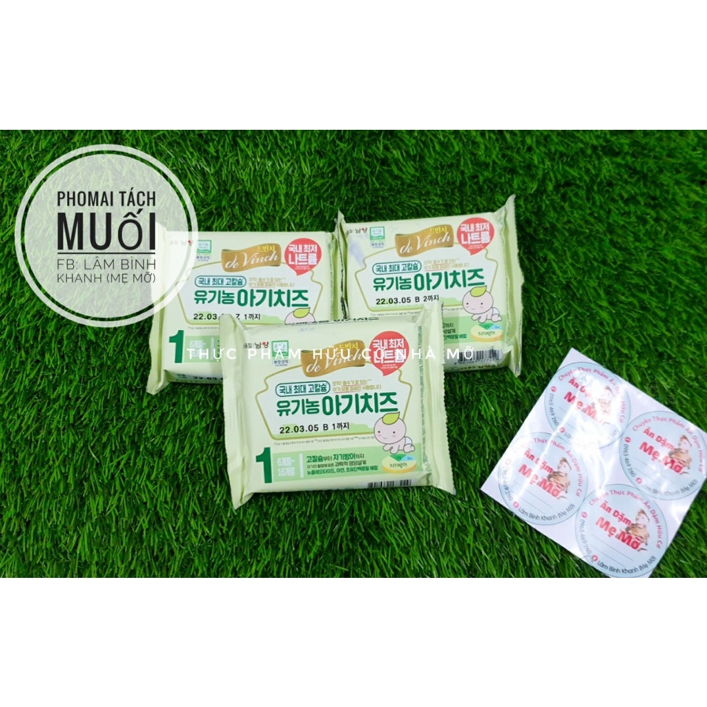 Phomai tách muối Hàn Quốc cho bé ăn dặm (kèm đá khô)