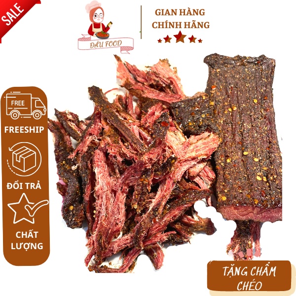 Thịt Lợn Gác Bếp, Thịt Sấy Khô Ngon Chuẩn Vị Đặc Sản Tây Bắc 250g - 500g - 1kg, [Mua 1KG Tặng Chẩm chéo]