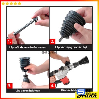 Dụng cụ chắn bụi hứng bụi máy khoan bê tông khoan tường