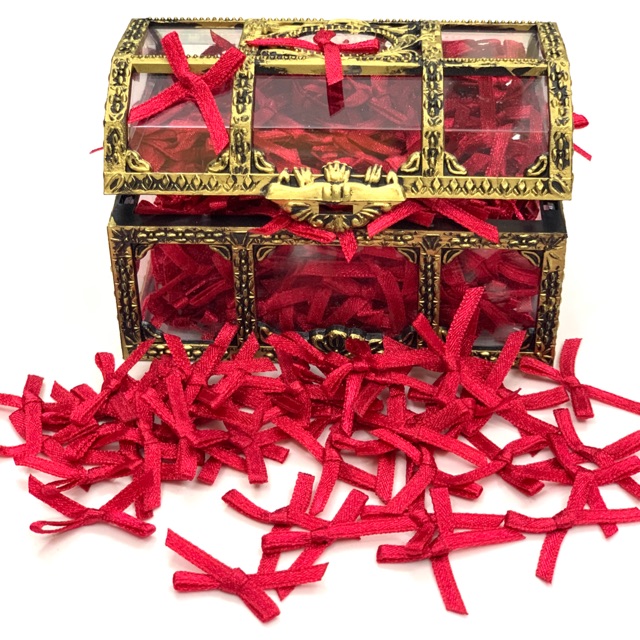 SET 100 NƠ RUY BĂNG TRANG TRÍ KÍCH THƯỚC 2cm BẰNG VẢI LỤA SATIN