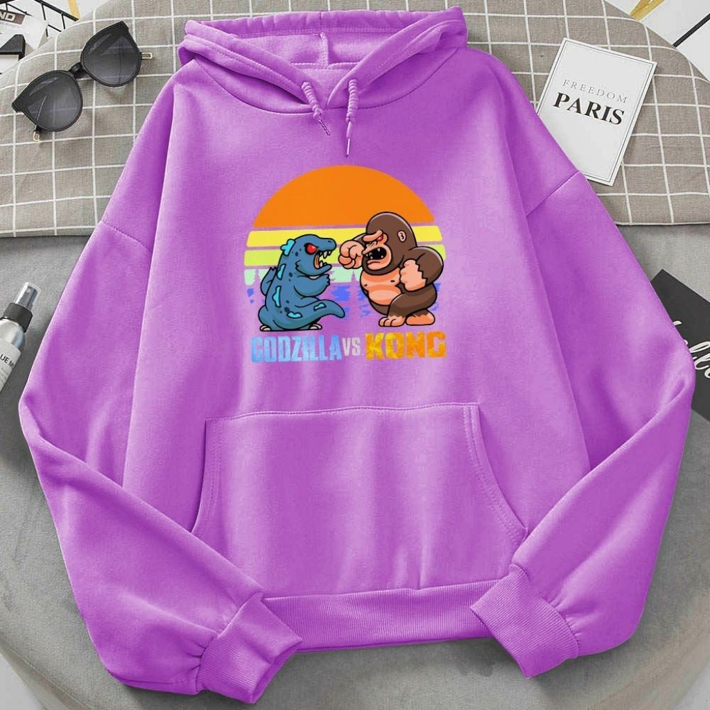 [ FREE SHIP ] ÁO KHOÁC HOODIE NỈ UNISEX THE KING KONG FORM NAM NỮ - ÁO KHOÁC HOODIE LOCAL BRAND NHIỀU MÀU | BigBuy360 - bigbuy360.vn