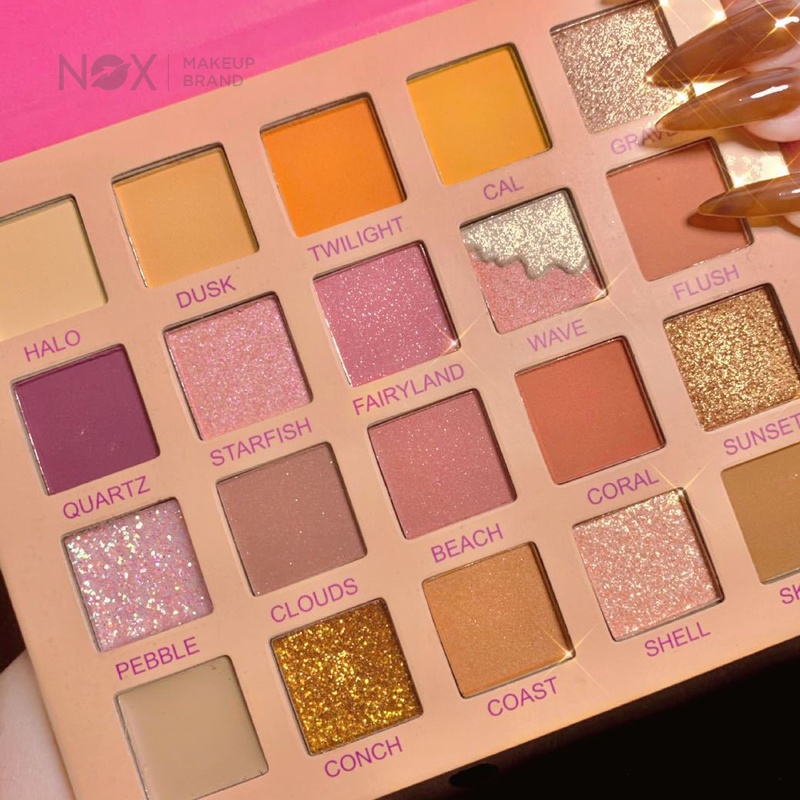 Bảng phấn mắt NOX 20 màu lì và nhũ lâu trôi dễ tán lên màu chuẩn  20 g | BigBuy360 - bigbuy360.vn
