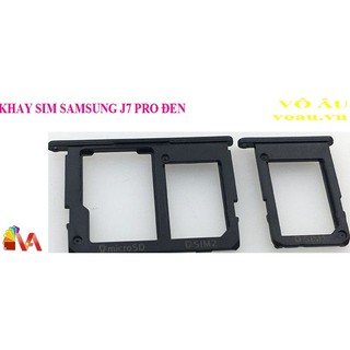 BỘ KHAY SIM VÀ KHAY THẺ NHỚ SAMSUNG J7 PRO MÀU ĐEN [KHAY SIM XỊN, TỐT]