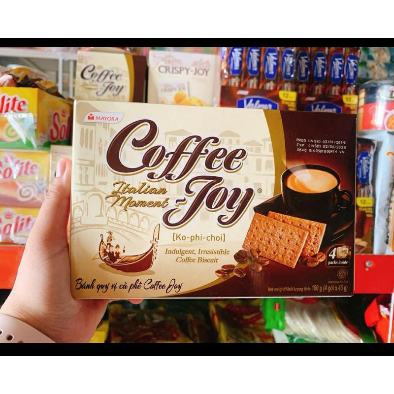 bánh quy cà phê coffee joy 180g