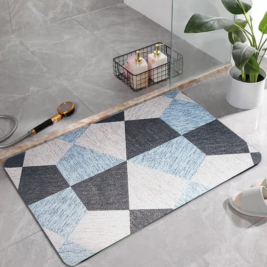 Thảm chùi chân, lau chân siêu thấm nước vải ép cao cấp kích thước 60x40