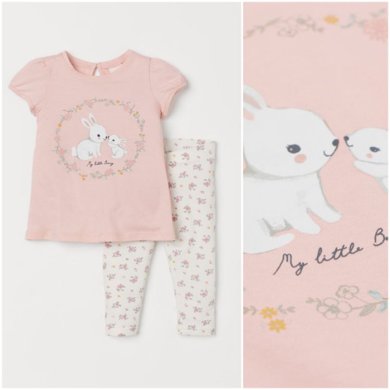 Set bộ bé gái HM size 2-3y