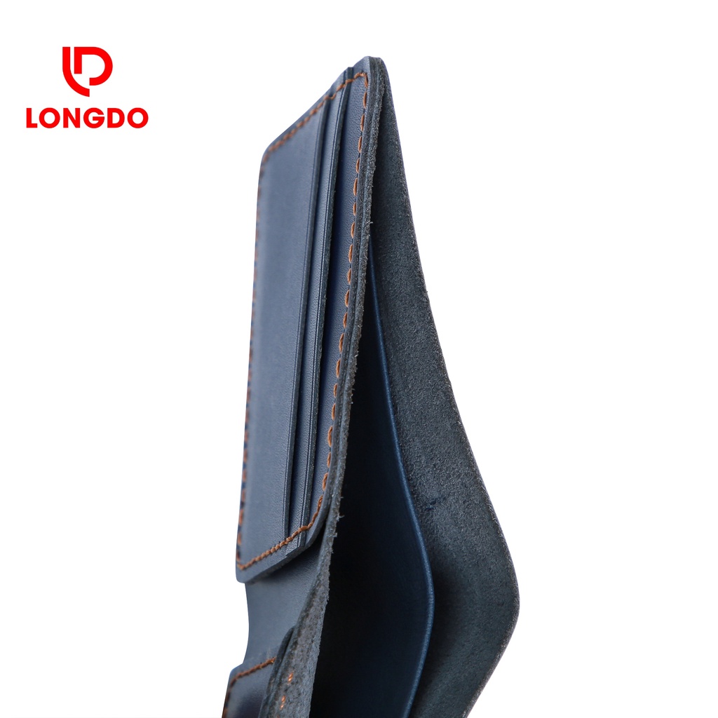Ví da nam nhỏ gọn - Cam kết 100% da bò thật - Bảo hành 5 năm - Thương hiệu uy tín Longdo Leather - B03