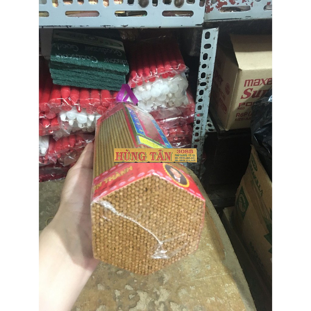 Nhang Thơm Mùi Quế Thảo Mộc Tự Nhiên Thiện Thành Cao 3,4,5 Tất Bó To