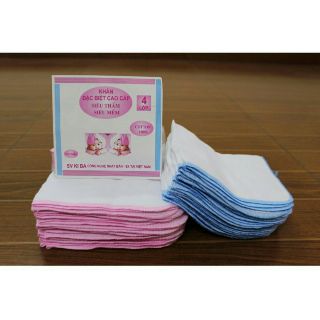 Sét 10 chiếc khăn xô sữa 2 lớp và loại 4 lớp cho bé