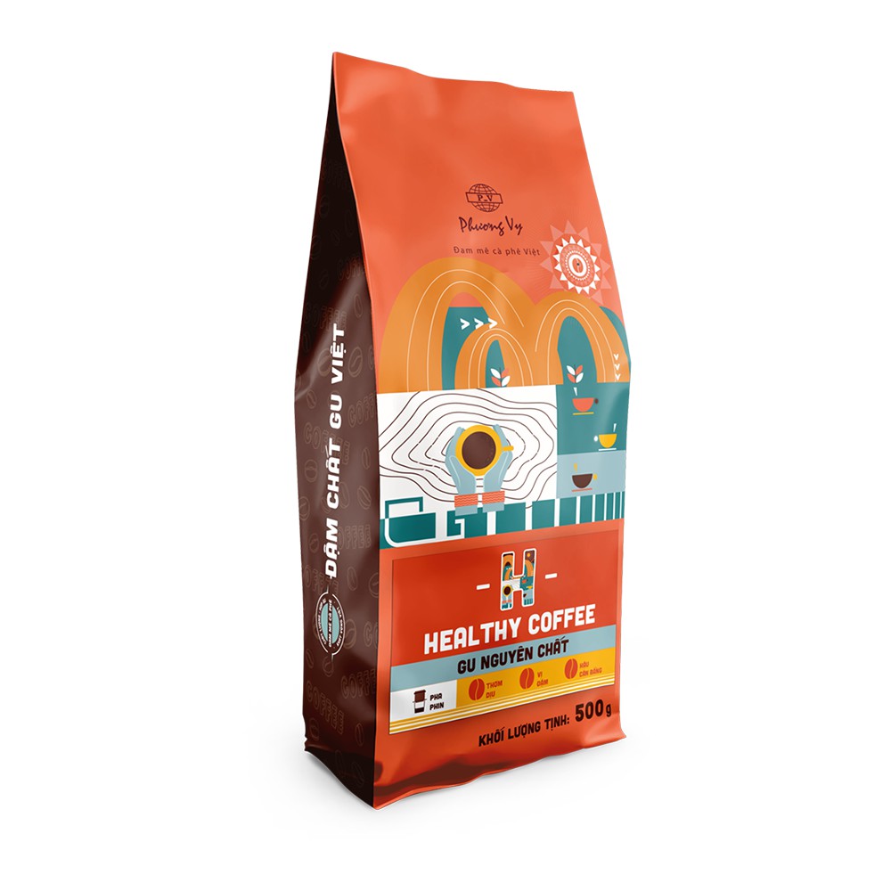 Cà Phê Gu Nguyên Chất - Healthy Coffee - 500g - Phương Vy Coffee