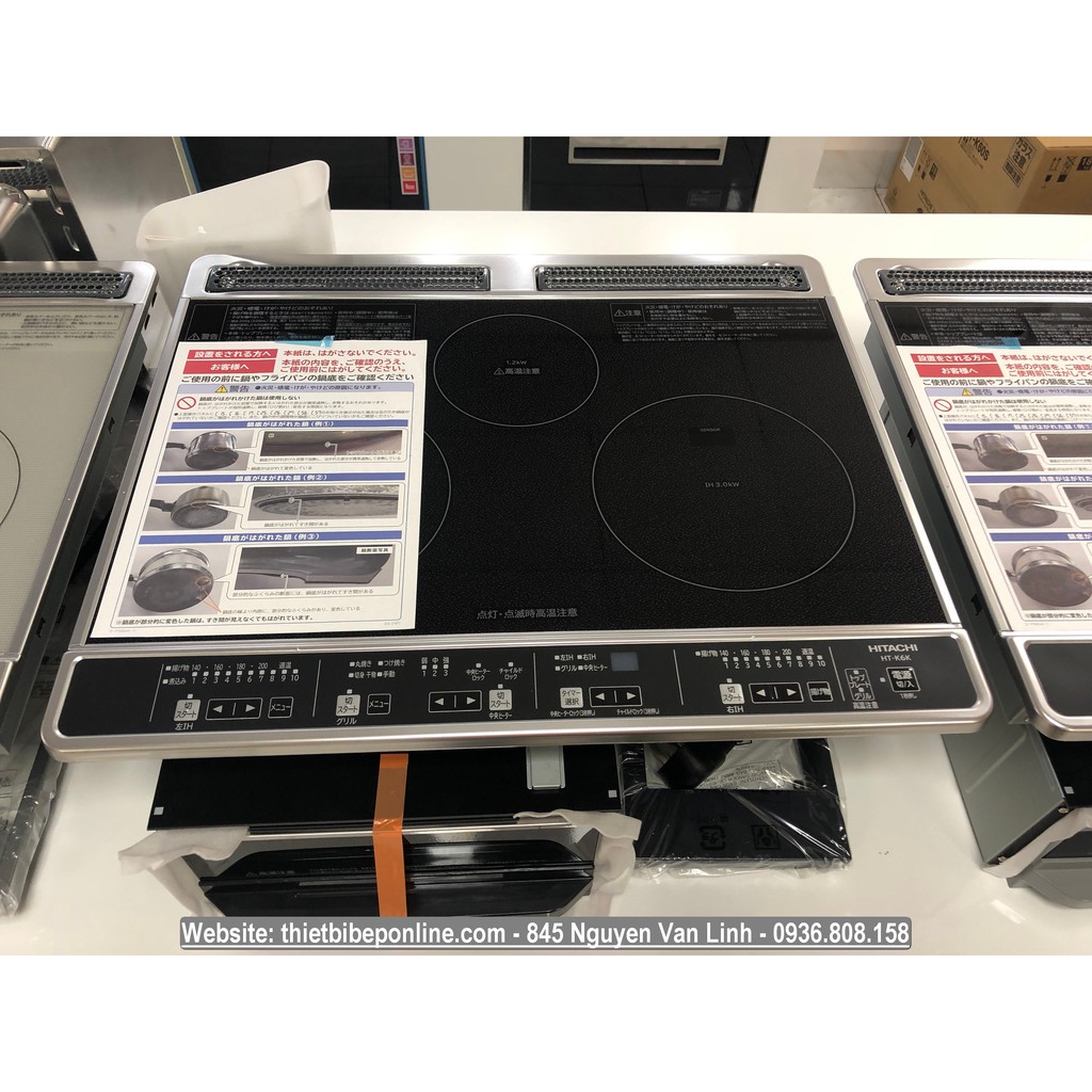 Bếp từ nhật hitachi HT-K6K Hàng nội địa nhật 200v sử dụng 220v