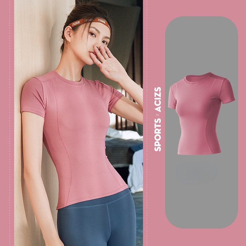 Áo thun thể thao nữ Độ đàn hồi cao, nhiều màu tùy chọn