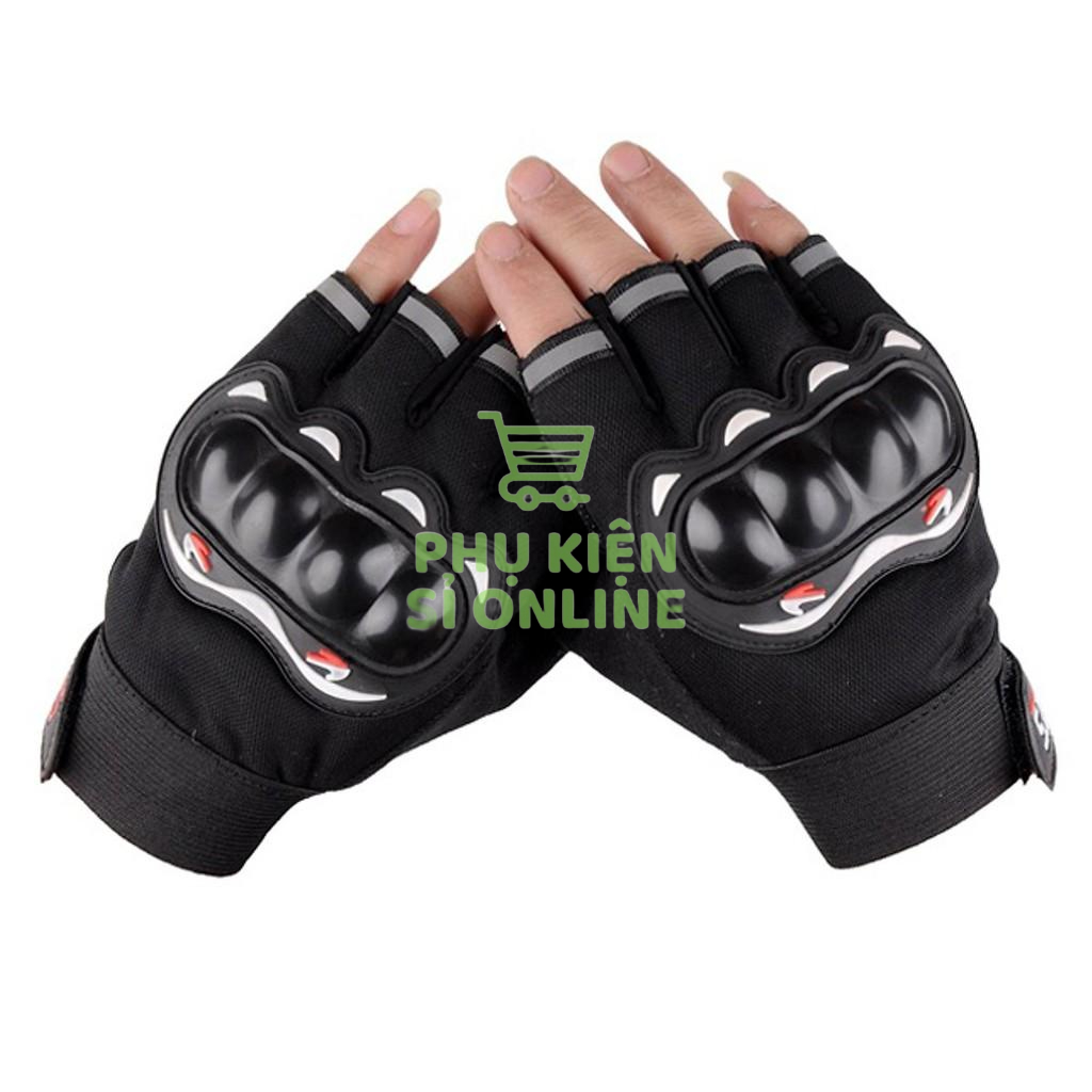 Găng Tay Nam Cụt Ngón Probiker , Găng Tay Chống Nắng Đi Phượt Tập Gym Có Gù Bảo Vệ Lòng Bàn Tay Store4girls