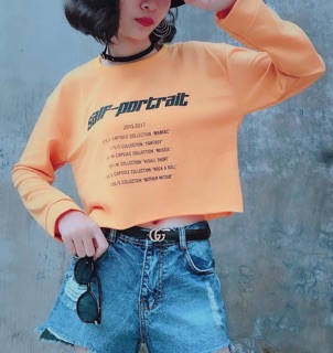 Áo croptop dài tay