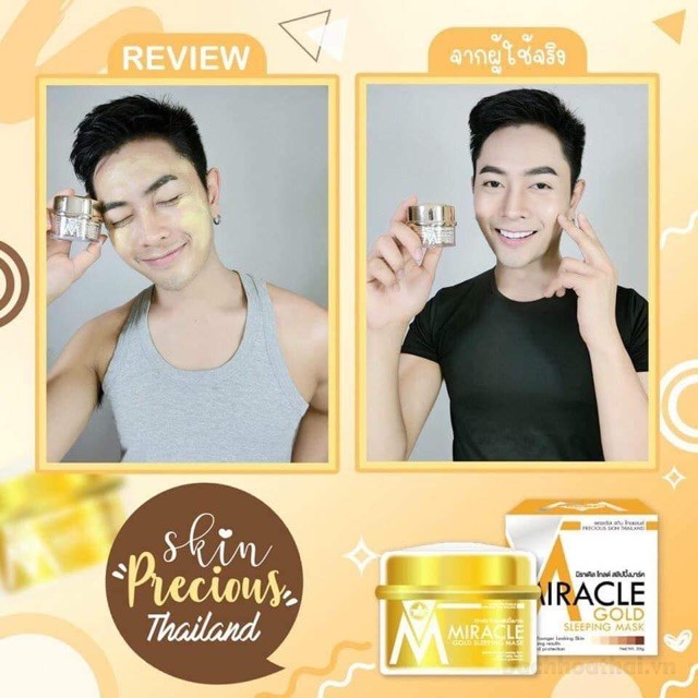 [HOT HOT] Mặt nạ ngủ vàng Miracle Gold Sleeping Mask Thái Lan