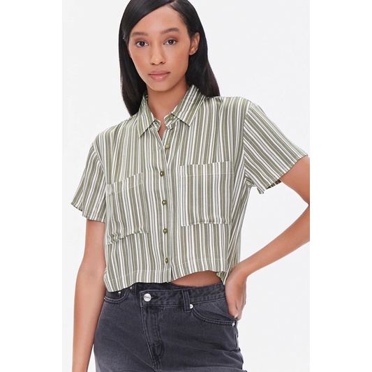 Áo sơ mi dáng crop F21