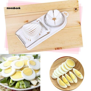 Bộ dụng cụ cắt thái trứng luộc đa năng bằng thép không gỉ 2 trong 1