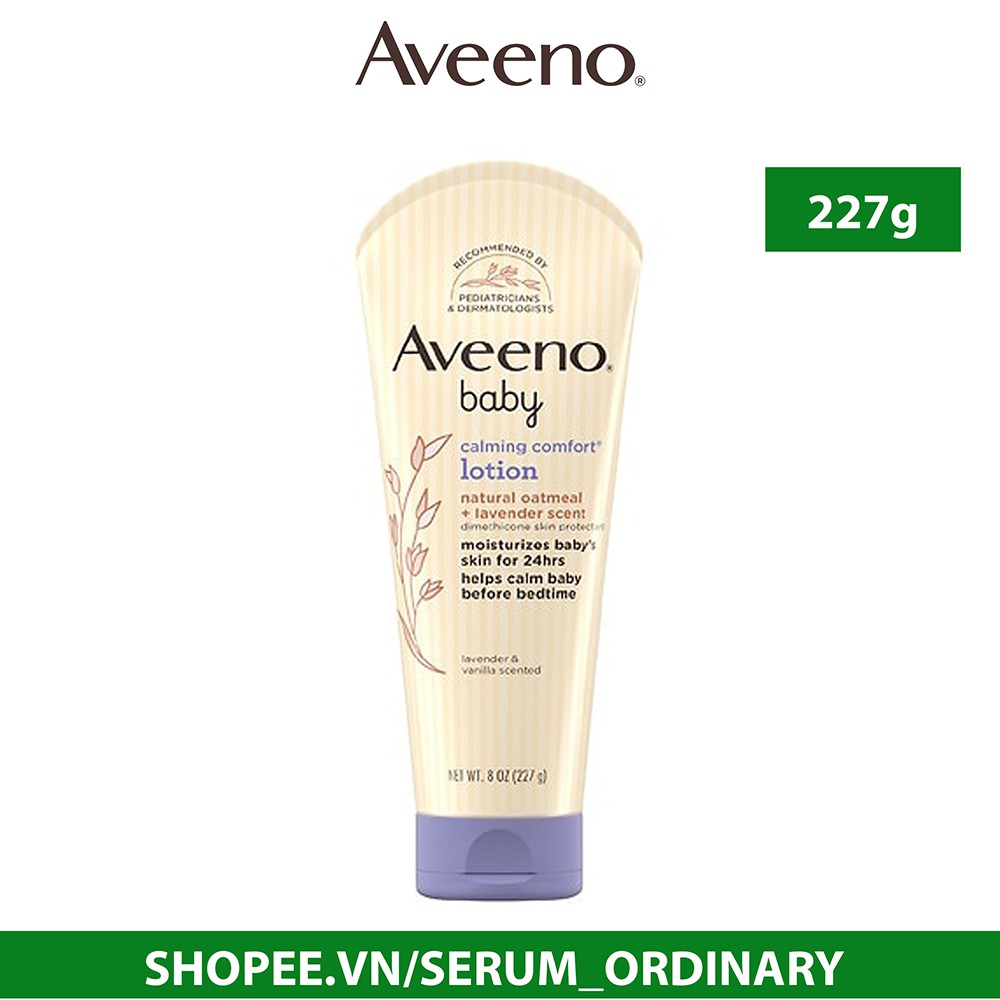 Kem dưỡng ẩm cho bé Aveeno Baby Calming Comfort Lavender Scented Lotion ( 227g )