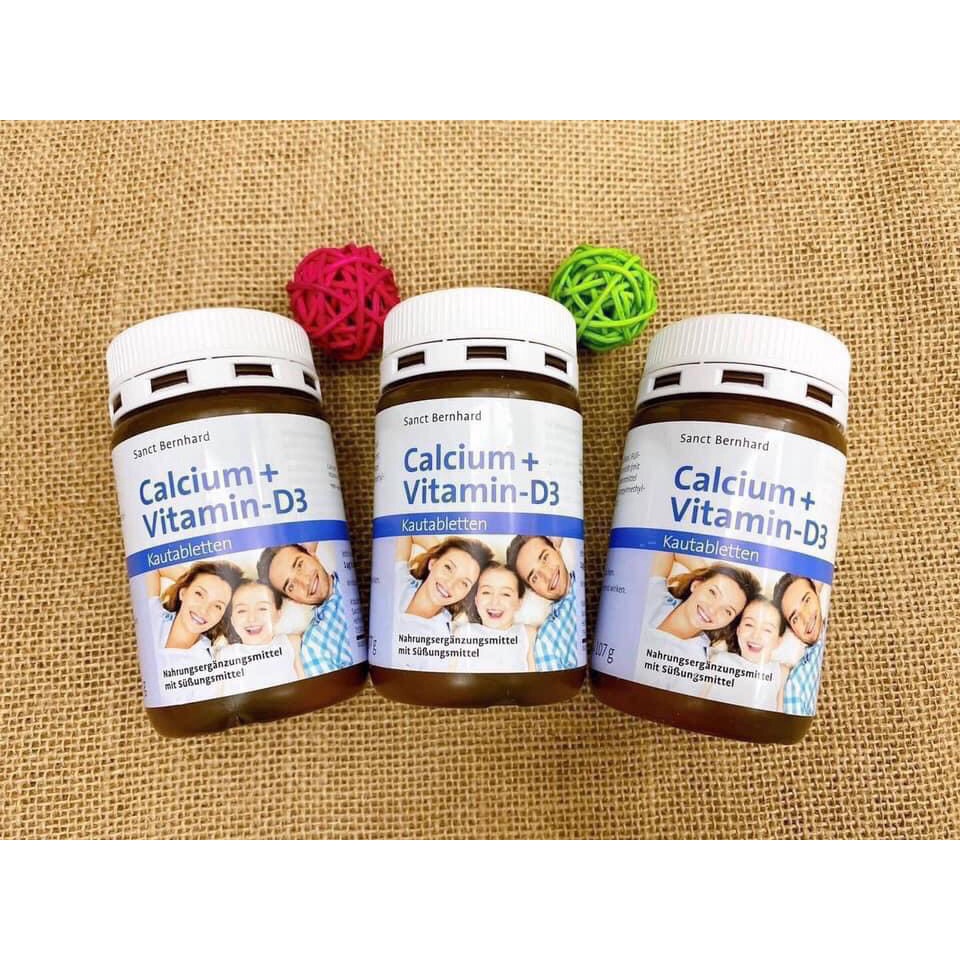 Viên ngậm bổ sung Calcium+Vitamin D3 150 viên Sanct Bernhard