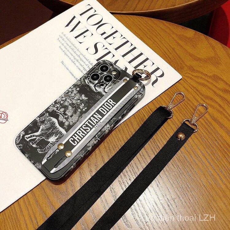 Ốp Điện Thoại Bảo Vệ Có Dây Đeo Chéo Cho iPhone 14 12 pro Xs Max Xr 13 promax 7 / 8plus 11