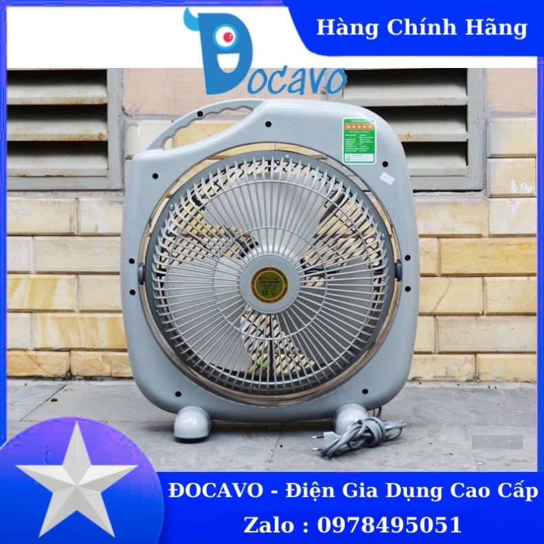 Quạt hộp ĐIỆN CƠ THỐNG NHẤT VINAWIND cánh 350 -LP có công tắc tự ngắt khi quạt đổ Đocavo xincosmetics
