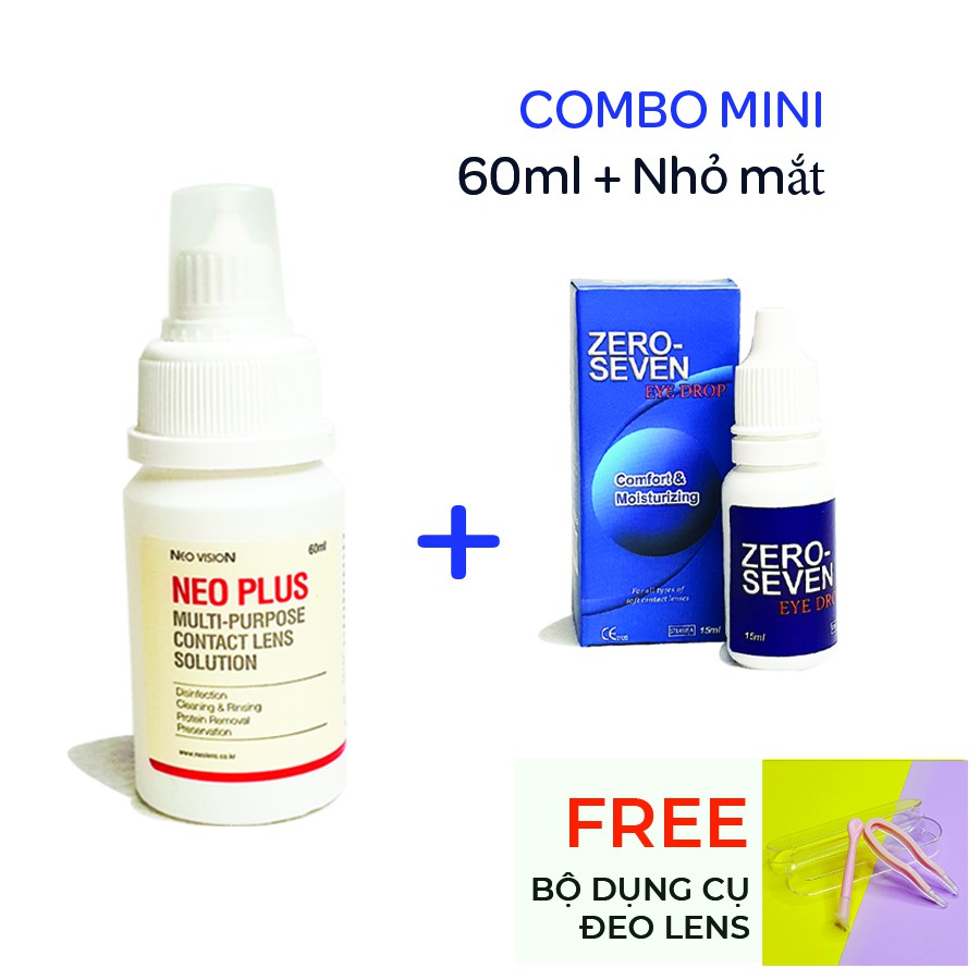 【𝐓Ặ𝐍𝐆 𝟏 BỘ DỤNG CỤ ĐEO LENS】Combo Nước Ngâm Lens Và Nước Nhỏ Mắt Chuyên Dụng ANN365 Đeo Kính Áp Tròng