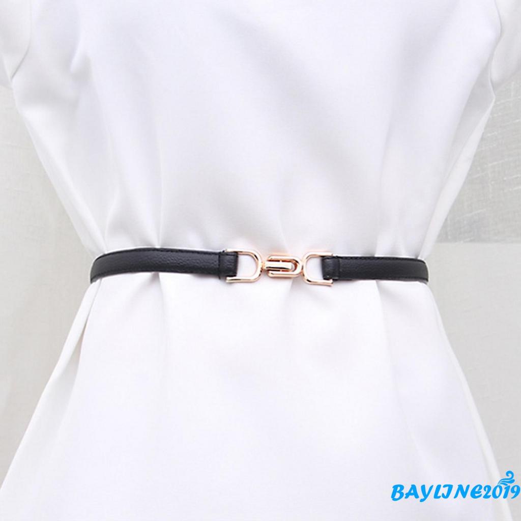 Thắt lưng giả da màu đen/cà phê/đen có thể điều chỉnh thời trang cho nữ