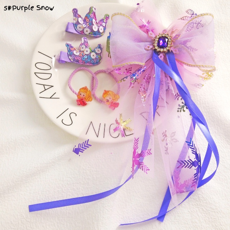 Set 5 Kẹp Tóc Nơ Thời Trang Cho Bé