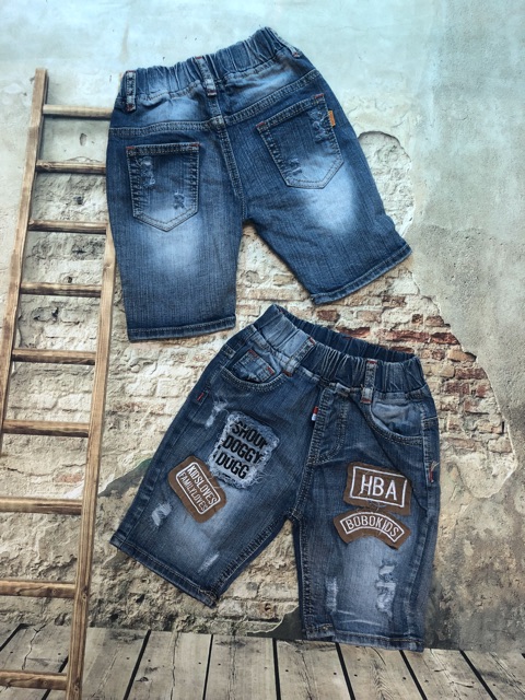 Quần Jeans lửng bé trai 12kg -28kg (lẻ )