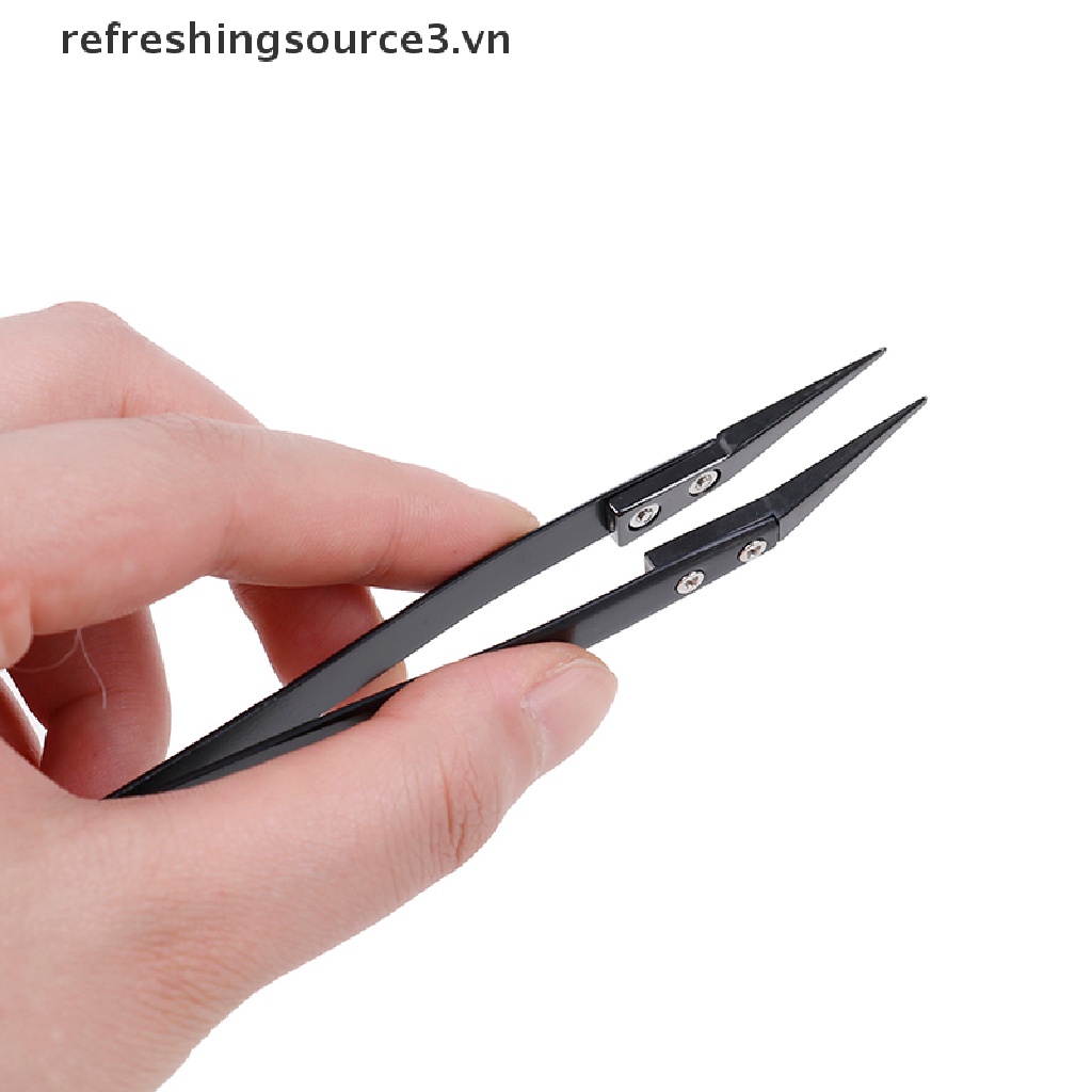 Nhíp Sửa Chữa Điện Tử Bằng Thép Không Gỉ Màu Đen Chất Lượng Cao