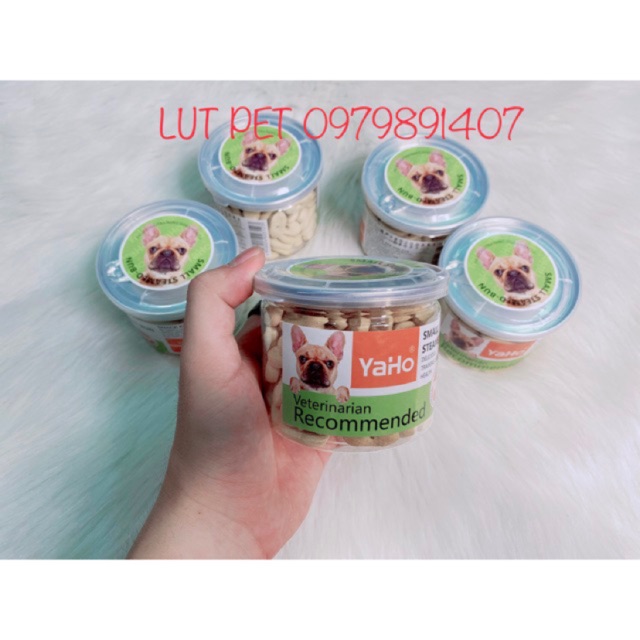 Bánh thưởng huấn luyện cho chó mèo - bánh vị sữa phô mai cho cún con (1 hộp 180gr)