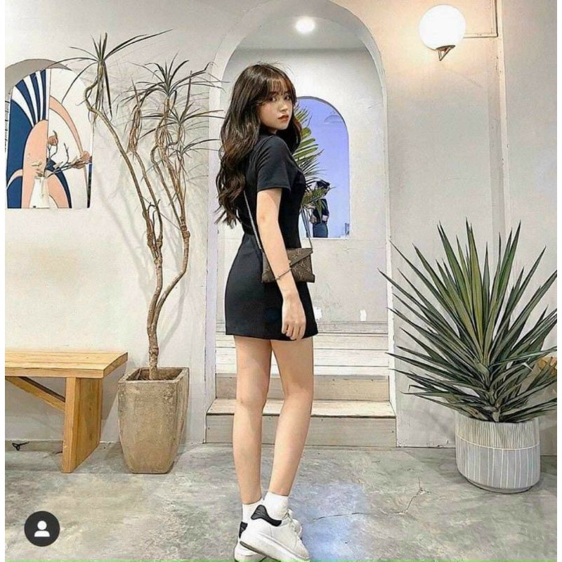 [Mã CORN33 giảm 30% đơn 10K] ĐẦM ĐEN CỔ POLO | BigBuy360 - bigbuy360.vn