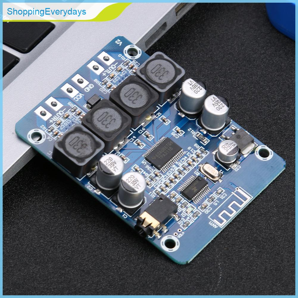 （ShoppingEverydays） XH-M314 Bluetooth-compatible Digital Amplifier Board 2x45W TPA3118 AUX Audio Module