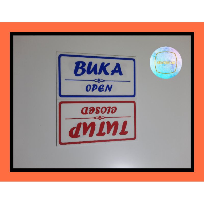 Giá Đỡ Biển Báo Đóng Cửa Bằng Acrylic Tiện Dụng